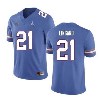 Men's Florida Gators #21 Lorenzo Lingard NCAA Nike Blue Authentic Stitched College Football Jersey OOY0062UN